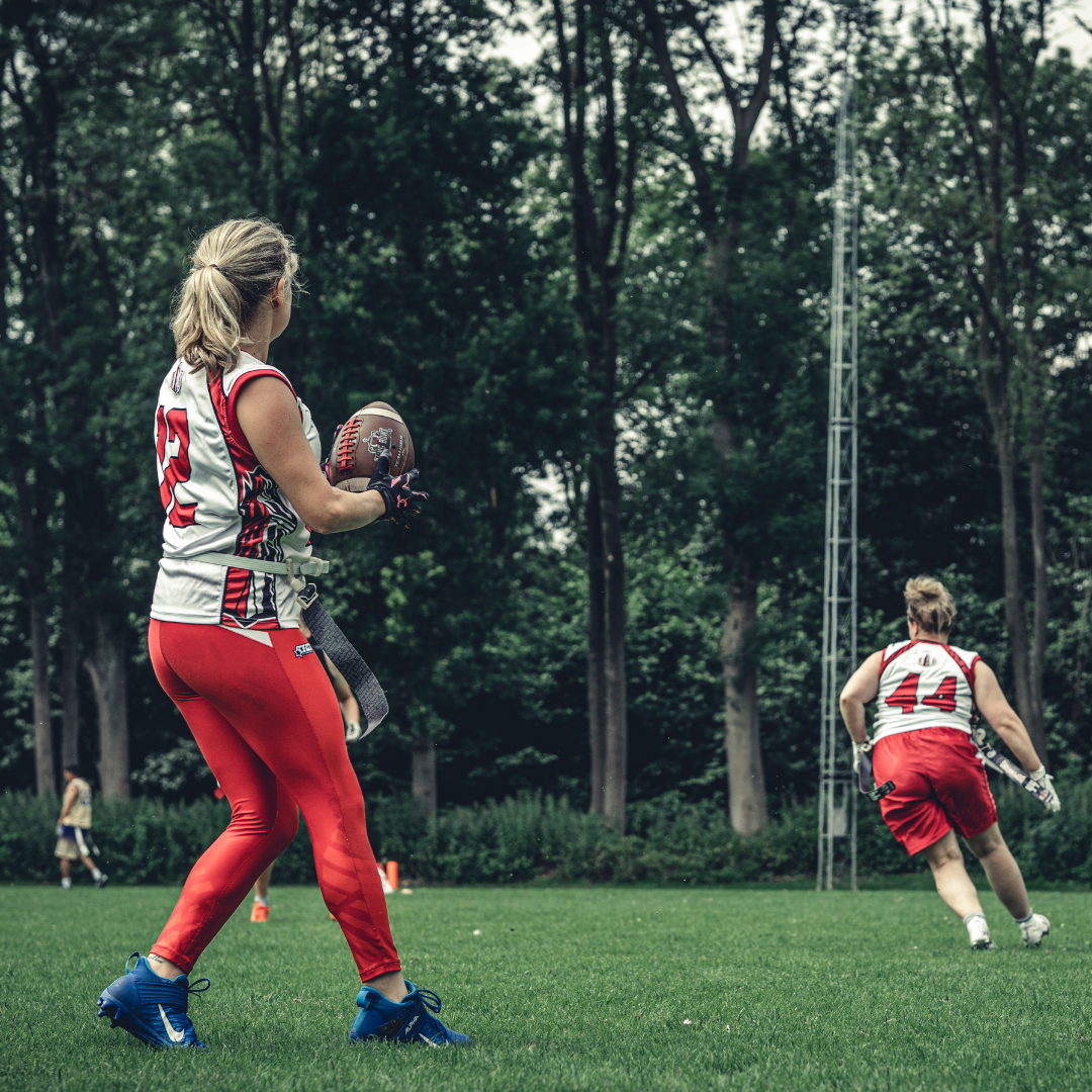 Flag football try outs Utrecht Dominators dames